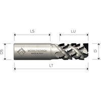 MTEC030.5 - SPINDELFRÄSE AUS DIAMANT Z3+3, AXIAL 30° KÖRPER AUS STAHL PKD H4,5 MM - MOBILTECNICA .5D25 LU 36,9 DS25 LT106 Z(3+3)(18+1DIA) RE H4,5