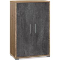 UFFICIO DOUBLE MOBILE 2A 110X71 NOCE ST/OSS NERO