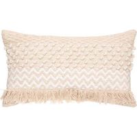 Coussin coton beige 30x50x15cm