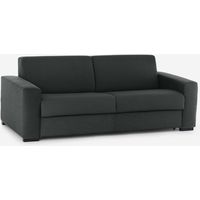Divano letto idrorepellente con materasso memory 3D 18cm Bormio 180 - Nero
