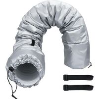 150X27CM Protection Portable pour Tuyau de Climatisation, Housse De Protection Pour Tuyau De Climatisation, Manchon Isolant Pour Tuyau De Climatiseur Portable Avec 2 Sangles Réglables