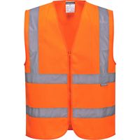 Gilet Hi-vis Avec Zip - Taille Xs - Orange - Portwest