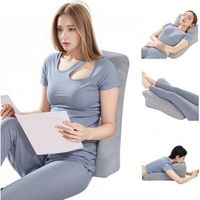 Oreiller de lit cale multifonctionnel, oreiller de soutien pour s'asseoir au lit, lire, dormir, soutien des jambes