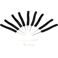 Eosnow Ensemble de 9 outils de crochetage de serrure de porte, outil de serrurier professionnel, avec 2 petites clés