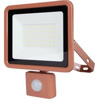Projecteur LED REV Eco+, avec détecteur, 30W, 6500K, 2550lm, blanc froid, IP44, terracotta