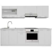 Esilo aménagement de la cuisine, cuisine modulaire 240 cm blanc.
