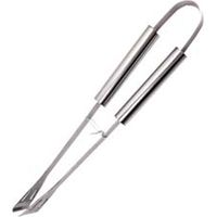 PINZA IN ACCIAIO INOX PER BARBECUE CON MANICO ALLUMINIO- - lunghezza cm.35 - 2 pezzi LAPILLO