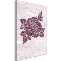 Cuadro decorativo en lienzo con impresión premium en 1 parte sobre marco de madera Patrón de ráfagas de amor 60x90cm 110016962