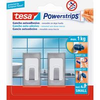 8PZ TESA POWERSTRIPS 2 GANCI AUTOAD. IN METALLO