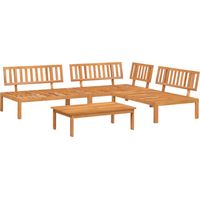 Salon palette de jardin 4 pcs Mobilier de jardin bois d'acacia massif