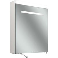 Armario con espejo LED Schneider CARE, 595x727mm, bisagra de