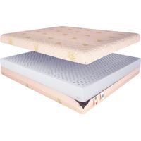 Baldiflex Matelas Latex Haute 18 cm Latex 100% avec revetement Aloe Vera 120x200 cm
