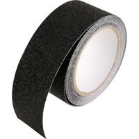 Selbstklebendes, rutschfestes PVC-Band, 5 cm x 5 m, abriebfest, für Sicherheitsböden (schwarz)