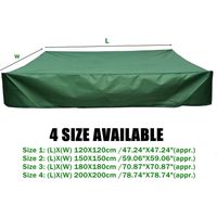 Housse de protection etanche pour meuble salon de jardin rectangulaire 200 x 200cm - Vert A