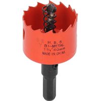 Foret cloche en acier rapide bimétallique avec mandrin pour bois et métal 1-5/8 po (40 mm)