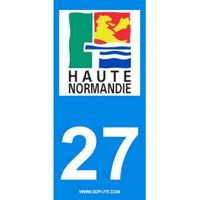 2 autocollants Region Departement 27