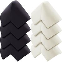 8 Protection d'angle en Caoutchouc pour Coin de Table,Coussin en Mousse Souple avec Adhésif Puissant,Sécurité pour Coin Pointu