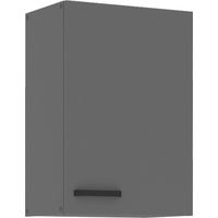 Küche NESSA Hängeschrank 50 cm Anthrazit Küchenzeile Küchenblock Einbauküche