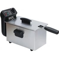 Friteuse électrique Aigostar 3L 2200W, en acier inoxydable, pour frites et poulet frit