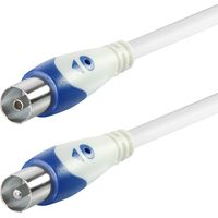 Connecting cable iec-plug straight - iec jack straight, according to din 60966, 1,5 m