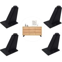 4pcs adjustable legs furniture legs kitchen legs counter bar table tv table legs black
