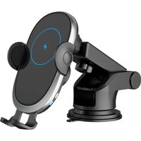 Chargeur de voiture sans fil, 15W Chargeur de voiture sans fil Support de téléphone avec fonction de charge, Chargeur rapide Support de téléphone d'aération pour iPhone 13 Series/12/Pro Max (Style 2)