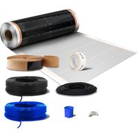 Film chauffant sans thermostat Hornisse pour chauffage au sol, kit 14 m²