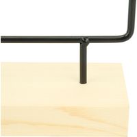 Porte Bijoux en Bois et Métal - Rack de Rangement avec 36 Trou pour Earrings et Necklace