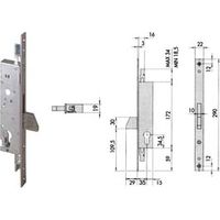 SERRATURA TRIPLICE DA INFILARE PER MONTANTI SOLO CATENACCIO 46220 mm.30 (46220300) CISA