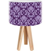 Lampe de chevet stamps foto-012 - Bois clair, blanc