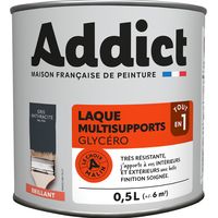 Lack Addict Multi-Unterstützungen Glänzend Anthrazitgrau RAL 7016 0,5l - Addict