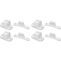 Supports de Porte de Camping-Car, 4 Ensembles de Supports de Porte de Camping-Car, Kit de Retenue de Porte de Camping-Car Multifonctionnel, Maintiennent la Porte Ouverte, (White).