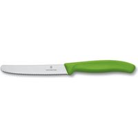 Lot De 2 Couteaux De Table Ou à Tomate 10 Cm Vert - Swissclassic - Victorinox