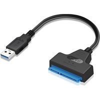 USB-auf-SATA-Adapterkabel für 2,5-Zoll-SSD/HDD, externer SATA-auf-USB-3.0-Konverter und -Kabel, USB-3.0-SATA-III-Konverter (SATA-USB-3.0-Konvertierungskabel) -RAPANDA