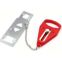 Deurslot - Portable - Acier Inoxydable - Pour Portes Standard - Compatible Tous Types De Serrures - 1 Pièce