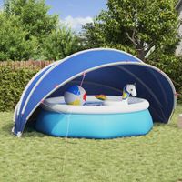 Vidaxl – Dôme de piscine pliable 500 x 500 x 236 cm – Polyester 185T résistant aux UV – Sac de transport inclus – Idéal pour espaces extérieurs