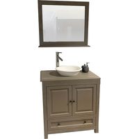 Collezione Boho - Set di mobili da 80 cm + specchio grigio - ByCA
