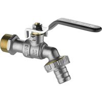 Robinet à bille de jardin avec adaptateurs - 1/2" chromé VFA 152L