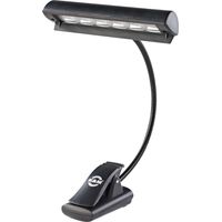 Konig-Meyer K&M 12248 lámpara de atril negra LED flexible