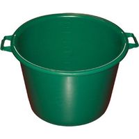 Runder Bottich 75l D62 H39 Grünmetallic - Aluminium und Kunststoff