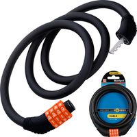 BlueSpot 4 Digit Bicycle Cycle Combination Security Spiral Steel Cable Lock