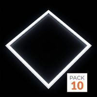 Dalle LED Cadre Lumineux CCT 60x60 40W - 3000K/4200K/6400K - Pack de 10 - SILAMP