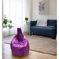 Dmora Pouf élégant, couleur violet, Dimensions 80 x 120 x 80 cm
