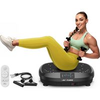 FLYBIRD Vibrationsplatte Testsieger, 120 Leistungsstarke einstellbare Geschwindigkeiten,150KG Tragkraft,Ganzkörper-Training mit Fernbedienung für Frauen Muskelaufbau & Lymphdrainage