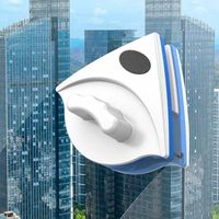 Tergivetro magnetico con impugnatura ergonomica, tergivetro in silicone per spessori di finestre da 3 a 8 mm