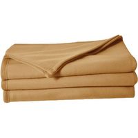 Fleece-Decke Toison d'Or - Poleco - 220x240cm - Farbe Sand