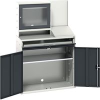 Bott 16928022.19 Verso Computer Cupboard 1050 x 550 x 1650mm Anthracite Grey
