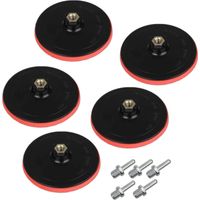 Trade-Shop Klett Haftteller / Schleifteller / Stützteller / Polierteller inkl. M14 Spanndorn Adapter für Winkelschleifer Poliermaschinen / Ø 150mm - 5 Stück
