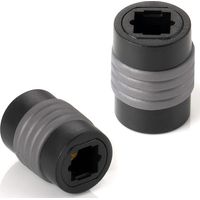 Ahlsen 2X Toslink-Adapter (Toslink-Buchse auf Buchse), Verlängerung für optisches digitales Toslink-Audiokabel, S/PDIF-Kabel