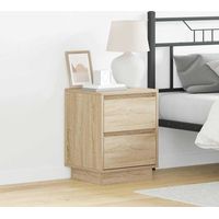Bedside Cabinet Sonoma oak 39 x 34.5 x 50 cm Engineered wood vidaXL